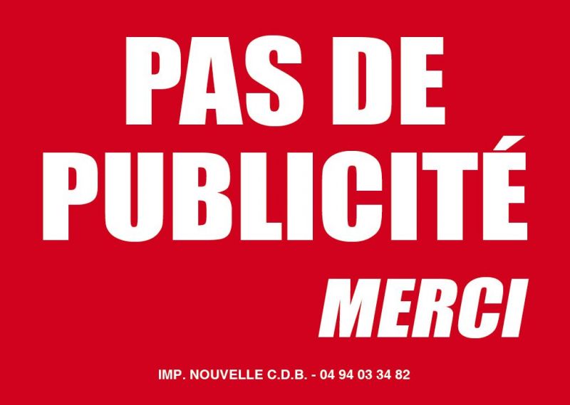 Ou Trouver Un Autocollant Stop Pub Imprimerie Pour Particuliers Et Professionnels A Toulon Imprimerie Nouvelle C D B